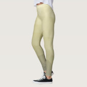 Lichtgele grijze ombaardgaas patroon leggings (Links)