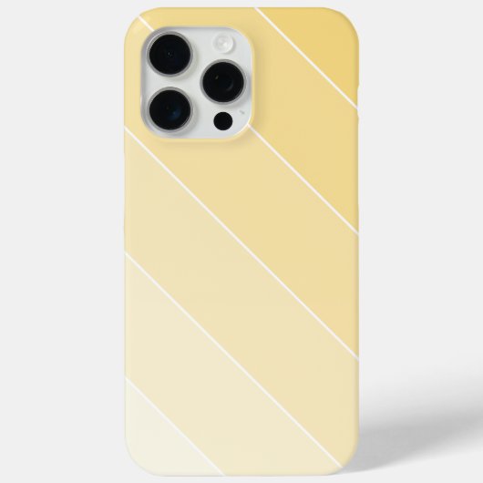 Lichtgele ombré Stripes Case-Mate iPhone Case (Achterkant)