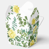 Lichtgele pasteitjes en Roos (Floral Wedding) Bedankdoosjes (Geopend)