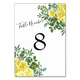 Lichtgele pasteitjes en Roos (Floral Wedding) Kaart