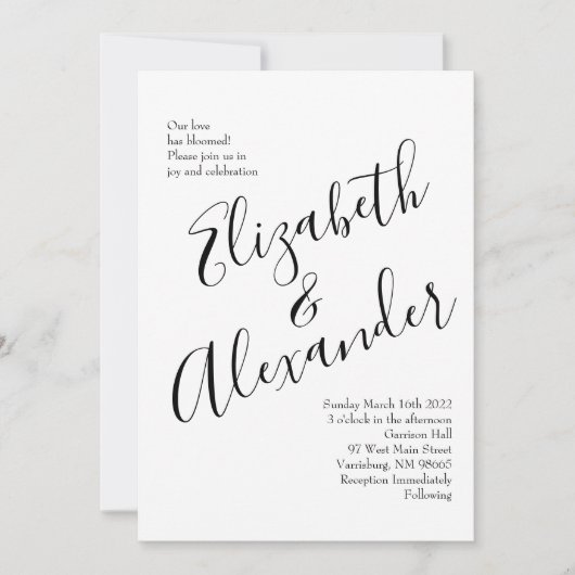 Lichtgele pasteitjes en Roos (Floral Wedding) Kaart (Voorkant)