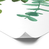 Lichtgele pasteitjes en Roos (Floral Wedding) Poster (Hoek)