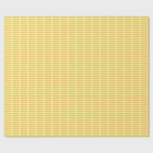 Lichtgele Plain Elegant Professioneel Dank u Cadeaupapier (Vlak)