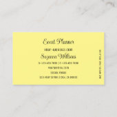 Lichtgele, prachtige hartmoderne met Logo Visitekaartje (Achterkant)