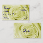 lichtgele profielkaart visitekaartje (Voorkant / Achterkant)