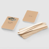 Lichtgele roos op de achtergrond handwaaier (Niet-gemonteerd)