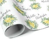 Lichtgele roze  lenteverbinding cadeaupapier (Rol Hoek)