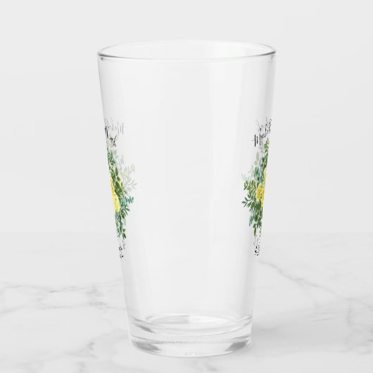 Lichtgele roze  lenteverbinding glas (Links)