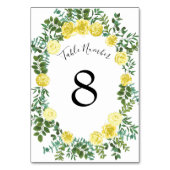 Lichtgele roze lenteverbinding kaart (Voorkant)