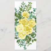 Lichtgele roze  lenteverbinding menu (Achterkant)