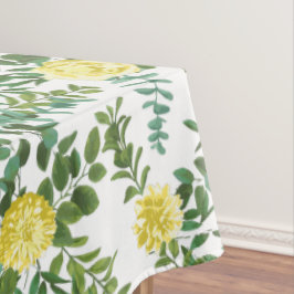 Lichtgele roze lenteverbinding tafelkleed