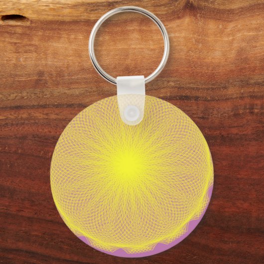 lichtgele zon sleutelhanger (Voorkant)