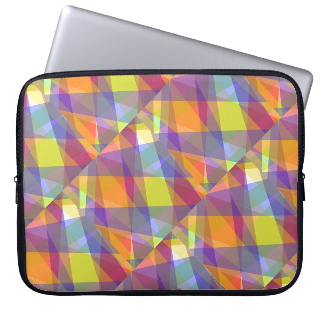 Lichtgeometrisch - Laptophoes Laptop Sleeve (Voorkant)