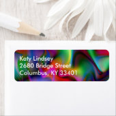 Lichtgevend 4 Abstracte Fractal Geek Art Etiket (Insitu)