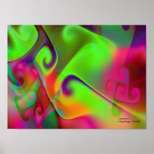 Lichtgevend Abstract Art. 2 Poster