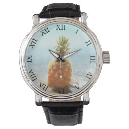 Lichtgevend anananasstrand horloge