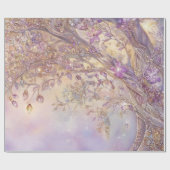 lichtgevend bos cadeaupapier (Vlak)