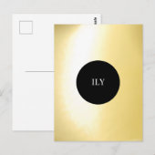 Lichtgevend Goud Briefkaart (Voorkant / Achterkant)