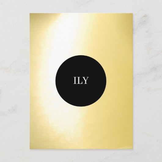 Lichtgevend Goud Briefkaart (Voorkant)