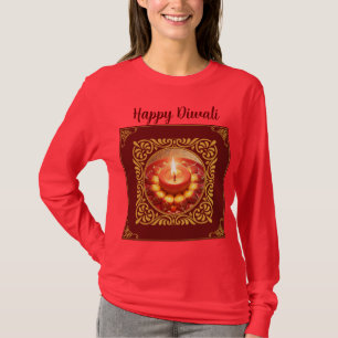 Lichtgevend Lampfestival: Diwali Groeten T-shirt