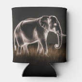 lichtgevend olifantensilhouet blikjeskoeler (Achterkant)