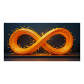 lichtgevend oneindig beeld perfect poster (Voorkant)