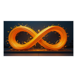 lichtgevend oneindig beeld perfect poster