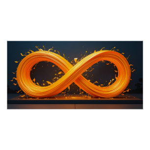 lichtgevend oneindig beeld perfect poster