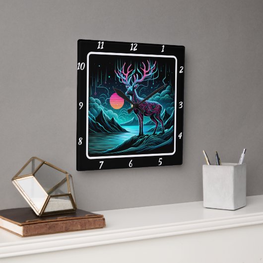 lichtgevend schemerhert vierkante klok (Kantoor)