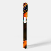 Lichtgevend Vloeibaar Metaal Monochroom w/Naam Case-Mate iPhone Case (Achterkant / Rechts)