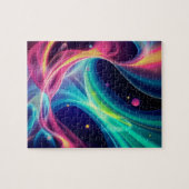 Lichtgevende Abstracte wervelingen - Levendige Kos Legpuzzel (Horizontaal)