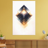 Lichtgevende As Canvas Afdruk (Insitu (Woonkamer))