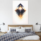 Lichtgevende As Canvas Afdruk (Insitu (Slaapkamer))