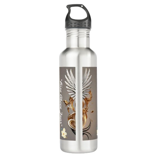 "Lichtgevende beklimming" Waterfles (Achterkant)