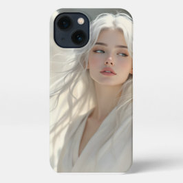 Lichtgevende Beschermer - Engel van Zilveren Dager iPhone 13 Hoesje