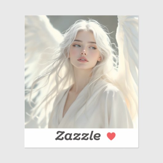 Lichtgevende Beschermer - Engel van Zilveren Dager Sticker (Vel)