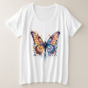 lichtgevende bloei grote maat t-shirt