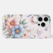 Lichtgevende Bloesems & Vlinders 🌼 iPhone Hoesje (Achterkant horizontaal)