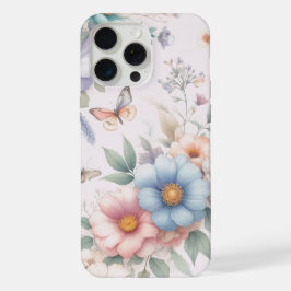 Lichtgevende Bloesems & Vlinders 🌼 iPhone 15 Pro Max Case