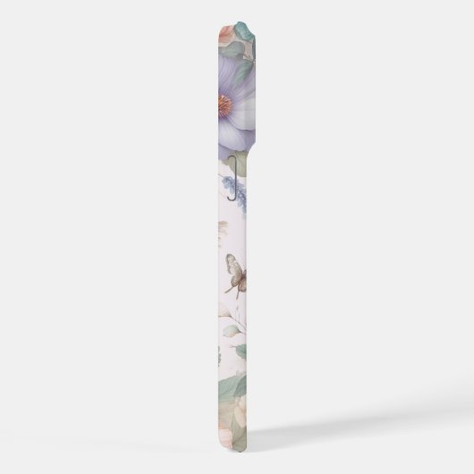 Lichtgevende Bloesems & Vlinders 🌼 iPhone Hoesje (Rechterkant)