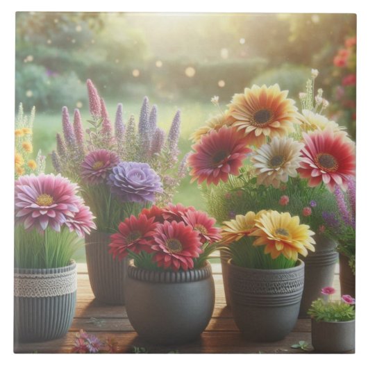 Lichtgevende Bloom Tegeltje (Voorkant)