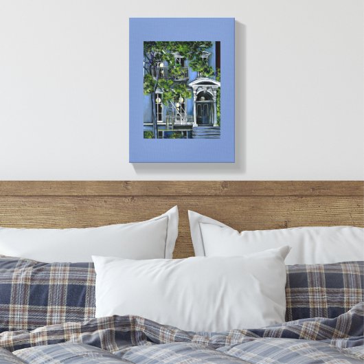 Lichtgevende bollen van binnenuit canvas afdruk (Insitu (Slaapkamer))