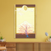 Lichtgevende Bomen Canvas Afdruk (Insitu (Woonkamer))