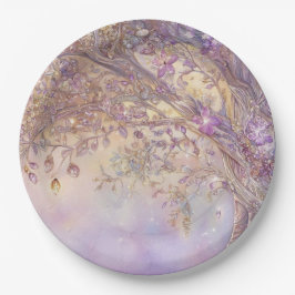 lichtgevende bosservetten papieren bordje