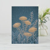 lichtgevende botanische uitnodiging | feestdagenka (Staand voorkant)