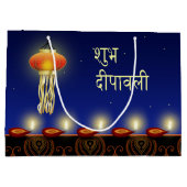 Lichtgevende Diwali-lamp - Grote cadeautas (Achterkant)