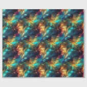 Lichtgevende draden: 3D licht weefselontwerp Cadeaupapier (Vlak)