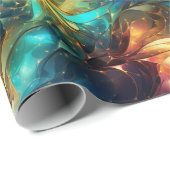 Lichtgevende draden: 3D licht weefselontwerp Cadeaupapier (Rol Hoek)