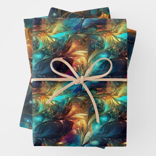 Lichtgevende draden: 3D licht weefselontwerp Inpakpapier Vel (In situ)