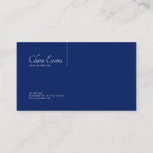 Lichtgevende etherische Abstract blauw & zilver Visitekaartje (Achterkant)